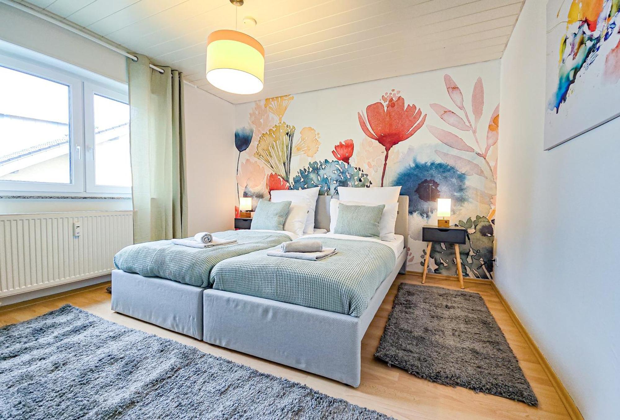 Star-Apartment - Calm, Spacious & Garden, 120M2 Nußloch Eksteriør bilde